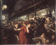 John sloan Election at night painting